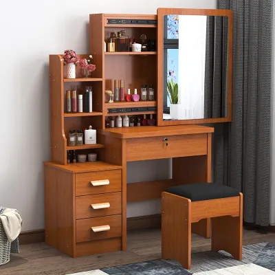 SUN HARDWARE Modern Dresser Vanity Mirror with Drawers Make-up Organizer