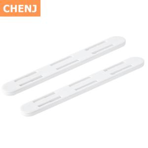 [COD] CHENJ KITCHEN 2Pcs Set White Slides Drawer Sliding Rails Bin Tracks For Kitchen Bedroom Closet Slides Pullout Track Drawer Basket Pull Rail