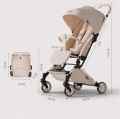 Xe đẩy du lịch cho bé YOUBI ĐỨC, gấp gọn đi máy bay, đệm lưng 3 lớp có thể nằm và ngồi dành cho bé từ sơ sinh đến 4 tuổi. 