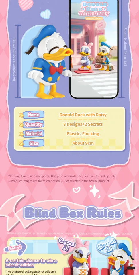 52TOYS Disney Donald Duck with Daisy Series Blind Box Figure Toy