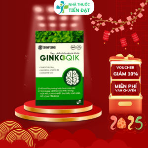 Viên Uống GINKOQIK SHINPOONG - Bổ Não Hỗ Trợ Tuần Hoàn Máu Não Giảm Đau Đầu và Mất Ngủ