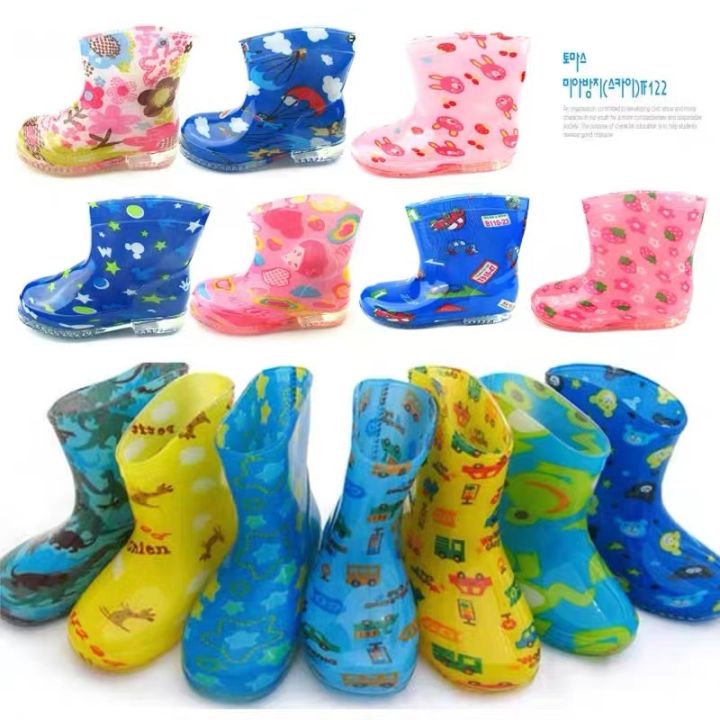 JVL Low Cut Rain Boots (Bota) For Kids Wide Round Toe Children ...