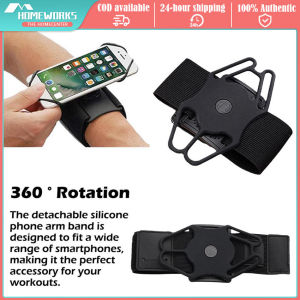 Outdoor Sports Running Armband 360°Rotatable for IPhone 16/15/14/13/Pro Fits All 4-6.7 Inch Smartphones Phone Armband for Running Hiking Biking