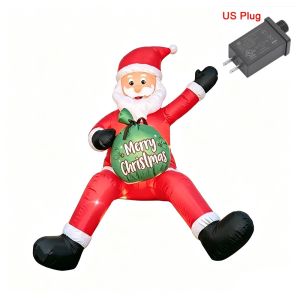NALANILI LED Light Christmas Inflatable Dolls DIY Oxford Christmas Inflatables Decor Xmas Decor Lighted Dolls Outdoor Decor
