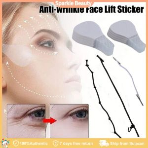 80pcs/Set Invisible Thin Face Facial Lift Tapes Anti- Wrinkle Instant Face Neck and Eye Lift Face Lift Tapes V-Shape Face Lift Tape Scotch For Face