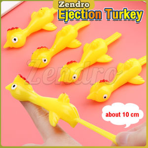 ZEO Funny Turkey Creative Chicken Elastic Flying Finger Birds Sticky Vent Decompression Kids Toys Ejection Chick