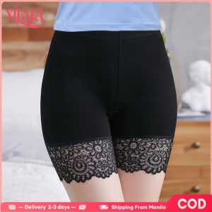 YIFAFA (Buy 1 Take 1)Women Safety Shorts Lace Summer Thin Breathable High-elastic Anti-exposure Shorts Cotton Lady Sports Shorts【2-3 Days Delivery】