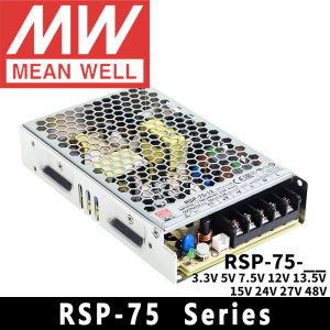Mean Well RSP-75-3.3/5/7.5/12/13.5/15/24/27/48 meanwell 75W Single Output with PFC Function Power Supply online store