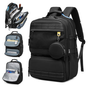 SeaChoice กระเป๋าเป้สะพายหลังใส่แล็ปท็อป17 นิ้ว พร้อมช่องใส่ของเปียกและของแห้ง กระเป๋าอเนกประสงค์  กันน้ำสำหรับเดินทาง กระเป๋านักเรียนสำหรับผู้ชายและผู้หญิง