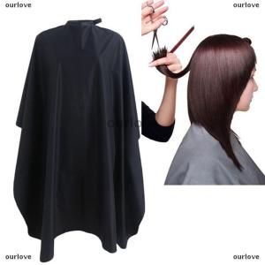 [COD] ourlove ผ้ากันเปื้อนอเนกประสงค์สำหรับตัดผมตัดผม เสื้อคลุมสำหรับช่างทำผมตัดผมสีดำกันน้ำ