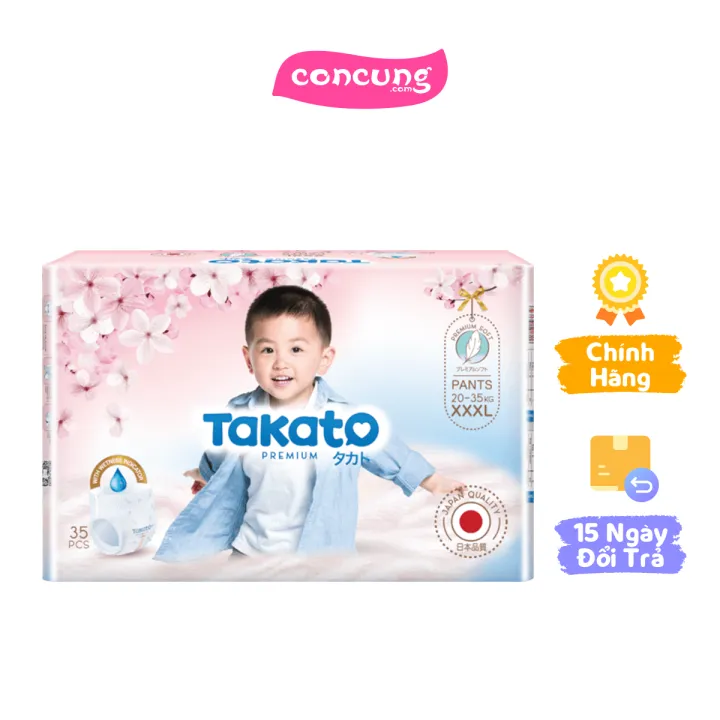 Tã quần Takato siêu mềm mại (XXXL, 35 miếng)