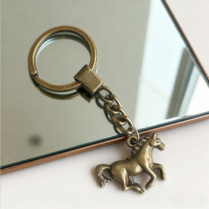 5/1 PCS Vintage Horse Pendant Keychain Pendant Gift Souvenir Backpack Car Key Pendant