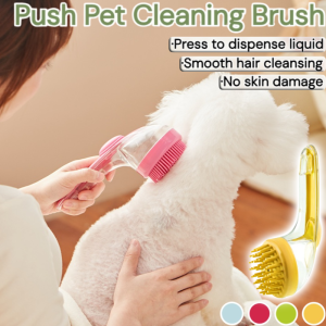 Long Handle Pet Grooming Brush Dog Bath Brush New Choice Plastic Multifunction Pet Grooming Comb