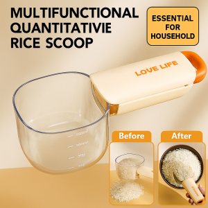 Multifunctional grain and milk powder dosing scooping spoon