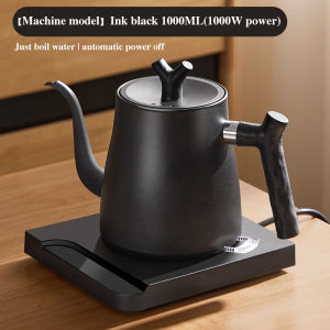 Electric Coffee Kettle Stainless steel Pot Gooseneck Kettle 1000ml with Touch Screen & Heating Plate