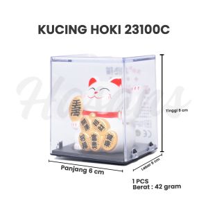 Kucing Cina Maneki Neko / Kucing Hoki Tenaga Panel Surya Solar / Patung Kucing Keberuntungan / Kucing Hoki 23065 23100