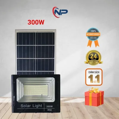 Đèn Năng Lượng Mặt Trời NHATPHONGSOLAR Đèn Pha Năng Lượng Mặt Trời Sân Vườn Công Suất Lớn 500W Cảm Biến Ánh Sáng Điều Khiển Từ Xa Chip Led Siêu Sáng Chống Nước IP66 quà tặng 2 cuộn băng dính