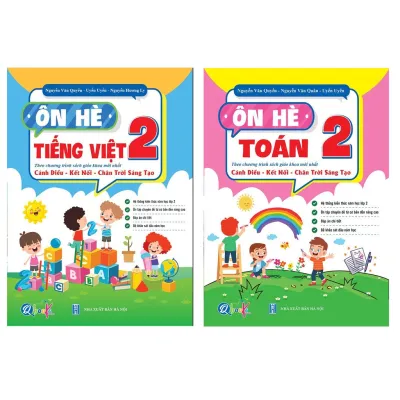 Combo Bộ 3 Cuốn Sách Ôn Hè (Toán + Tiếng Việt + Tiếng Anh) - Dành Cho Học Sinh Lớp 2 Lên Lớp 3- Theo Chương Trình SGK Mới Nhất