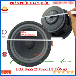 Củ loa bass 25 xương sắt côn 63 hàng nhập chát âm hay tiếng bass căng - giá 1 chiếc