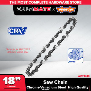 Buildmate x WADFOW 18” Saw Chain Heavy-duty Cr-V Steel Replacement for WGC1552 Chainsaw WZY1418 WHT