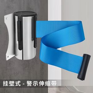 Wall Hanging Retractable Belt Barrier Queue Line Guardrail Fence 1 Meter Crowd Control Barrier For Shopping Mall & Public Place