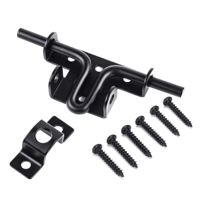 Global Bidirectional Sliding Screw Lock Simple Oxidation Resistant Steel Door Lock For Wood Record Metal Entrances Shacks Enclosures