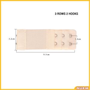 Nurm Ladies Elastic Bra Extender Extension Strap 2/3/4 Hooks