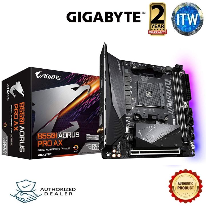 GIGABYTE B550I AORUS PRO AX マザーボード MiniITX AMD B550 チップ