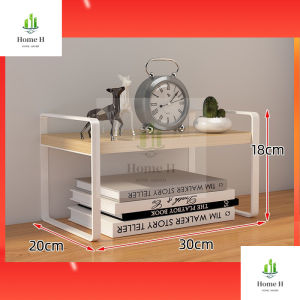 3Tier Desktop Storage Rack SimpleBook Shelf Desk Organiser Kitchen Countertop Spice Organizer Rack