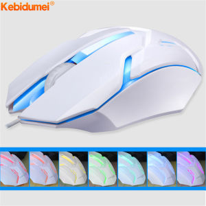 Kebidumei Gaming Mouse 7 Colors LED Backlight Optical Mice Wired Ergonomics USB Gamer Mouse for PC Laptop