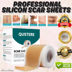 Best Seller SILICON SCAR SHEETS TAPE FOR SURGICAL SCARS | Effective Professional Scar Removal Sheets for Keloids Tummy Tuck C-Section Acne Burn & More | Washable and Reusable | Suitable For All Ages | Medical Silicone Scar Sheets for All Skin Types