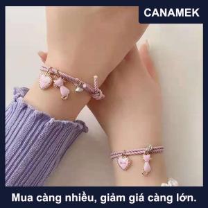 【CANAMEK】 2Pcs Phim Hoạt Hình Từ Vài Vòng Đeo Tay Với Mèo Tình Yêu Trái Tim Mặt Dây Chuyền Dễ Thương Cùng Hấp Dẫn Tình Bạn Dây Quà Tặng Cho Bạn