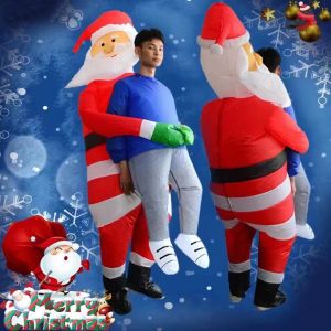 Santa inflatable costume suit elk Turkey Great White Bear Christmas tree Elk riding Snowman child