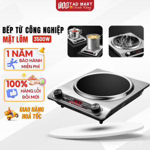 Bếp Điện Từ Công Nghiệp Mặt Lõm - Công Suất Lớn 3500W Tiết Kiệm Điện Có Hẹn Giờ Tắt An Toàn Dễ Sử Dụng Nấu Siêu Nhanh- BẢO HÀNH 12 THÁNG