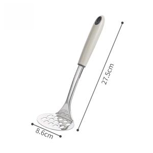 1 ชิ้น ที่บดอาหารสแตนเลส บดมันฝรั่ง ผัก ผลไม้ แข็งแรง ทนทาน ใช้งานง่าย บดฝักทอง บดมันบด ทำความสะอาดง่าย เครื่องมือครัวมัลติฟังก์ชั่น