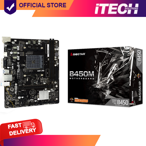 BRAND NEW BIOSTAR B450MHP/2*DDR4/VGA+HDMI/AM4 (M-ATX) Lazada PH