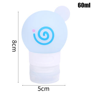 Portable Silicone Travel Bottle Cosmetic Storage Refillable Lotion Bottle Leakproof Shampoo Container Squeeze Tube Empty Bottle