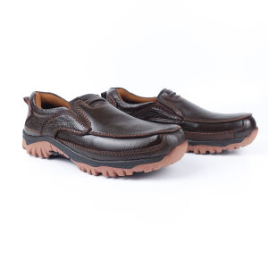 Sepatu Slip On Kulit Pria Biker Anti Slip Model Casual Terbaru Mamojo Store KT 69