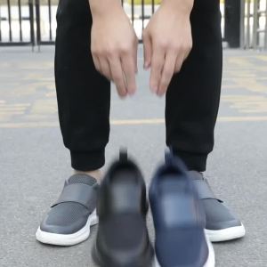 WuChu Mesh Breathable Walking Shoes Men Diabetic Shoes Wide Toe Elderly Casual Shoes Lightweight soft sole Comfortable Sneakers Big Size 39-46 47 48