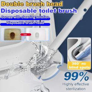Disposable Toilet Brush Replacement Head Wall-Mounted No Dead Angle Toilet Brush Refills 一次性马桶刷