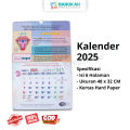Kalender Islam Hijriah dan Masehi 2025 Lengkap Jumbo Calender Gantung  Murah Aesthetic. 