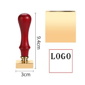 Custom 3cm Brass Wax Seal & Ice Stamp Personalized Embossed Logo Seal for Cocktail Ice Cubes Wedding Envelopes and Soap Crafting