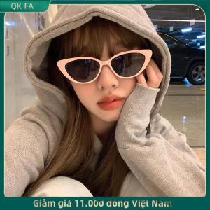 QK FA ✨ Tam giác CAT-Eye Sunglasses đối với phụ nữ màu hồng CAT-Eye Sunglasses HOT GIRL bãi biển Kính du lịch ngoài trời cắm trại