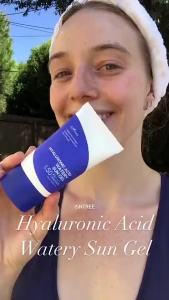 EXP:2026 Isntree Hyaluronic Acid Watery Sun Gel 50 ml กันแดดช่วยผิวแก้ผิว ดูแลผิวหมองคล้ำ