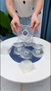 Băng Dính 2 Mặt Dạng Lưới Nano Trong Suốt Dày Siêu Dính Trên Bề Mặt Nhẵn