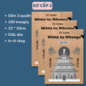 🌈 Từ vựng Minna-no Nihongo - Vở luyện viết tiế.ng Nhật cho người mới bắt đầu - Tạp hoá Leng Keng