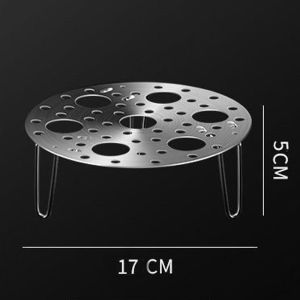 Giá Trứng Hấp Giỏ Hấp Chân Cao Bằng Thép Không Gỉ Dụng Cụ Nấu Ăn Nhà Bếp Gấp Dày Đa Năng Hấp Trứng Hộ Gia Đình
