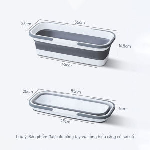 Xô đựng nước gấp gọn đa năng Lusen XT01 thiết kế thông minh vệ sinh nhà cửa xô giặt cây lau nhà chùi kính ô tô chất liệu cao cấp
