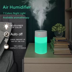 Air Humidifier Mini Đèn đầy màu sắcMáy Xông Tinh Dầu Tạo Độ Ẩm Máy Phun Sương 260ML