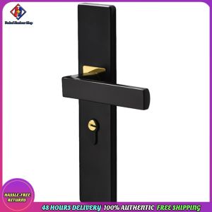 Vodool Split Handle Mute Door Handle Lock Metal with Keys for Bedroom Bathroom